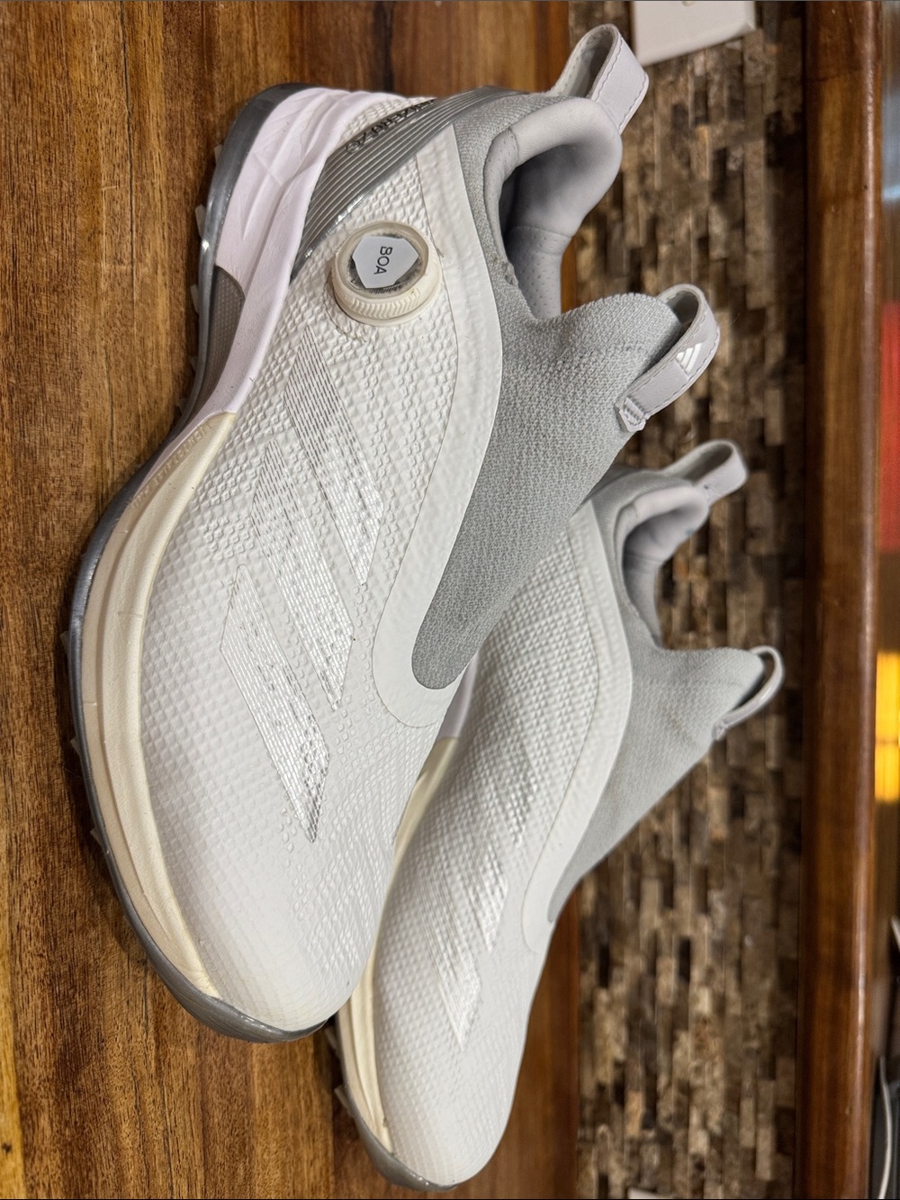 Adidas Golf Adizero Men's White Slip-On Golf Shoes with BOA Dial Size 9.5